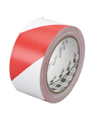 Nastro adesivo vinilico 767 - 5 cm x 33 m - bianco/rosso - Scotch