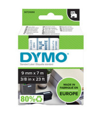 Nastro D1 standard 409140 - 9 mm x 7 mt - PL - blu/bianco - Dymo