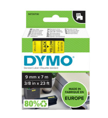 Nastro D1 standard 409180 - 9 mm x 7 mt - PL - nero/giallo - Dymo