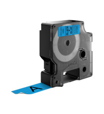Nastro D1 standard 458060 - 19 mm x 7 mt - PL - nero/blu - Dymo