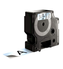 Nastro D1 standard 537100 - 24 mm x 7 mt - PL - nero/trasparente - Dymo