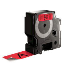 Nastro D1 standard 537170 - 24 mm x 7 mt - PL - nero/rosso - Dymo