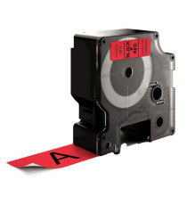 Nastro D1 standard 537170 - 24 mm x 7 mt - PL - nero/rosso - Dymo