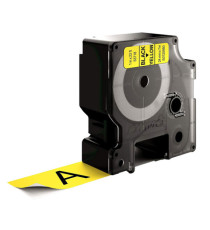 Nastro D1 standard 537180 - 24 mm x 7 mt - PL - nero/giallo - Dymo