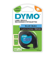 Nastro Letratag 912050 - 12 mm x 4 mt - plastica - blu - Dymo