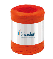 Nastro Rafia sintetica - arancione 12 - 5mmx200mt - Brizzolari