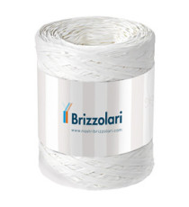 Nastro Rafia sintetica - bianco 01 - 5mmx200mt - Brizzolari
