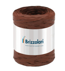 Nastro Rafia sintetica - marrone 14 - 5mmx200mt - Brizzolari