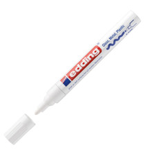 Marcatore permanente a vernice 750 - punta tonda - da 2 a 4 mm - bianco - Edding