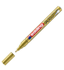 Marcatore permanente a vernice 751 - punta tonda fine - da 1 a 2 mm - oro - Edding