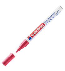 Marcatore permanente a vernice 751 - punta tonda fine - da 1 a 2 mm - rosso - Edding
