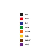 Marcatore permanente N50 - punta tonda - astuccio 8 colori assortiti - Pentel