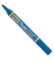 Marcatore permanente N850 - punta tonda - astuccio 4 colori assortiti - linea Amiko - Pentel