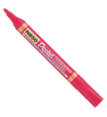 Marcatore permanente N850 - punta tonda - astuccio 4 colori assortiti - linea Amiko - Pentel