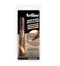Marcatore permanente per legno Furniture Marker - punta a scalpello - tratto 2,0-5,0 mm - noce - Artline