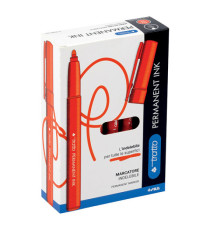 Marcatore Tratto Permanent Ink - punta tonda 2,00mm - blu - Tratto - conf. 12 pezzi