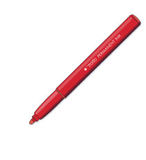 Marcatore Tratto Permanent Ink - punta tonda 2,00mm - rosso - Tratto - conf. 12 pezzi