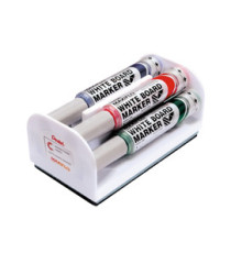 Marcatori Maxiflo con cancellino - punta conica 6 mm - colori assortiti - Pentel - set 4 + 1 pezzi