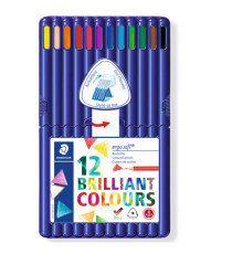 Matite colorate Ergosoft - triangolari - colori assortiti - Staedtler - astuccio 12 pezzi