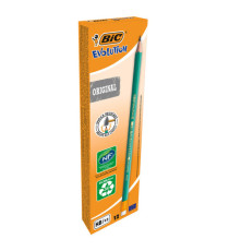 Matite ECOsolutions Evolution Graphite - 655 HB - con gommino - Bic - scatola da 12 pezzi