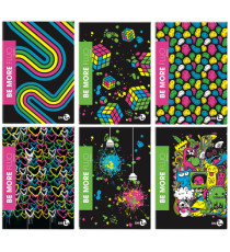Maxiquaderno Be more Fluo - A4 - 1 rigo c/margine 36+2 fogli - 100gr - BM