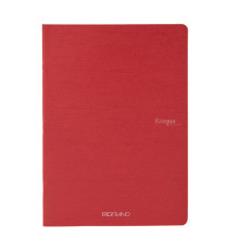 Maxiquaderno Ecoqua original PM - A4  - 1 rigo - 40 fogli - rosso scuro - 90gr - Fabriano