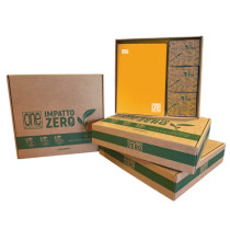 Maxiquaderno One Color Impatto Zero - A4 -  1 rigo - 20 +1 fg - 80 gr - Blasetti - expo 12 pezzi + 6 scatoline foglietti