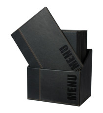 Menu Box Trendy - 20 portamenù - nero - Securit