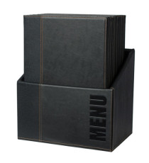Menu Box Trendy - 20 portamenù - nero - Securit