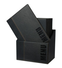 Menu Box Trendy - 20 portamenù - nero - Securit