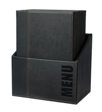 Menu Box Trendy - 20 portamenù - nero - Securit