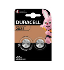 Micropila CR2025 - 3V - a pastiglia - litio - Duracell - blister 2 pezzi