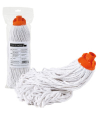Mop industriale Falcon - a frange - 300 gr - cotone rigenerato - bianco - PerfettoFactory