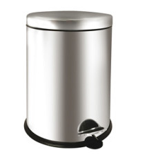 Pattumiera a pedale Bin Basic - 12 L - acciaio inox - Medial