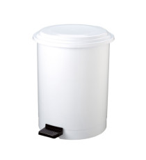 Pattumiera a pedale Ruf - PP - 40 L - diametro 44,5 cm - altezza 54 cm - bianco - Medial