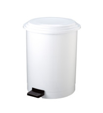 Pattumiera a pedale Ruf - PP - 40 L - diametro 44,5 cm - altezza 54 cm - bianco - Medial