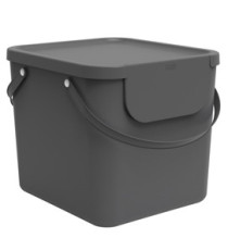 Pattumiera Albula - 40 L - grigio antracite - Rotho