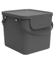 Pattumiera Albula - 40 L - grigio antracite - Rotho