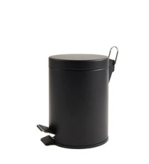 Pattumiera Premium - con pedale e vaschetta - 3 L - nero satinato - Perfetto