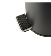 Pattumiera Premium - con pedale e vaschetta - 3 L - nero satinato - Perfetto