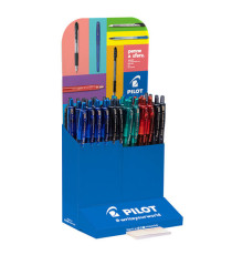 Penna a scatto Supergrip G - punta 0,7mm - colori assortiti - Pilot - expo 48 pezzi