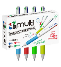 Penna a sfera 4 Multi Color - punta 1,00 mm - 4 colori - Osama