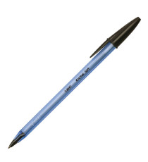 Penna a sfera con cappuccio Cristal Soft  - punta 1,2mm - nero - Bic - conf. 50 pezzi