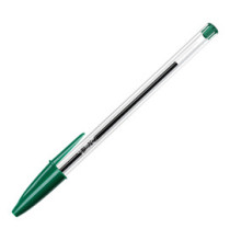 Penna a sfera Cristal - punta media 1,0mm - verde - Bic - conf. 50 pezzi