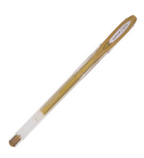 Penna a sfera gel con cappuccio Uni Ball Signo M120  - punta 0,8mm  - oro - Uni Mitsubishi