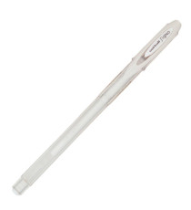 Penna a sfera gel con cappuccio Uni Ball Signo M120 - punta 0,7mm - bianco - Uni Mitsubishi
