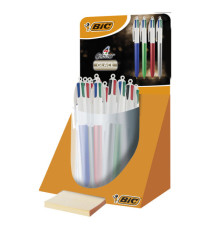 Penna a sfera scatto multifunzione 4 Colours Glacè - punta 1,0 mm - colori assortiti - Bic - expo 40 pezzi