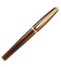 Penna roller Aldo Domani - punta M - fusto tabacco - Monteverde