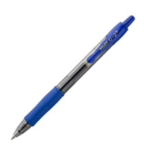 Penna roller gel scatto G-2+ - punta 0,7 mm - 12 refill inclusi - blu - Pilot - conf. 12 pezzi