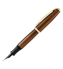 Penna stilografica Aldo Domani - punta M - fusto tabacco - Monteverde
